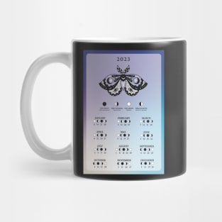 2023 Lunar Calendar, Moon Phase Calendar Mug